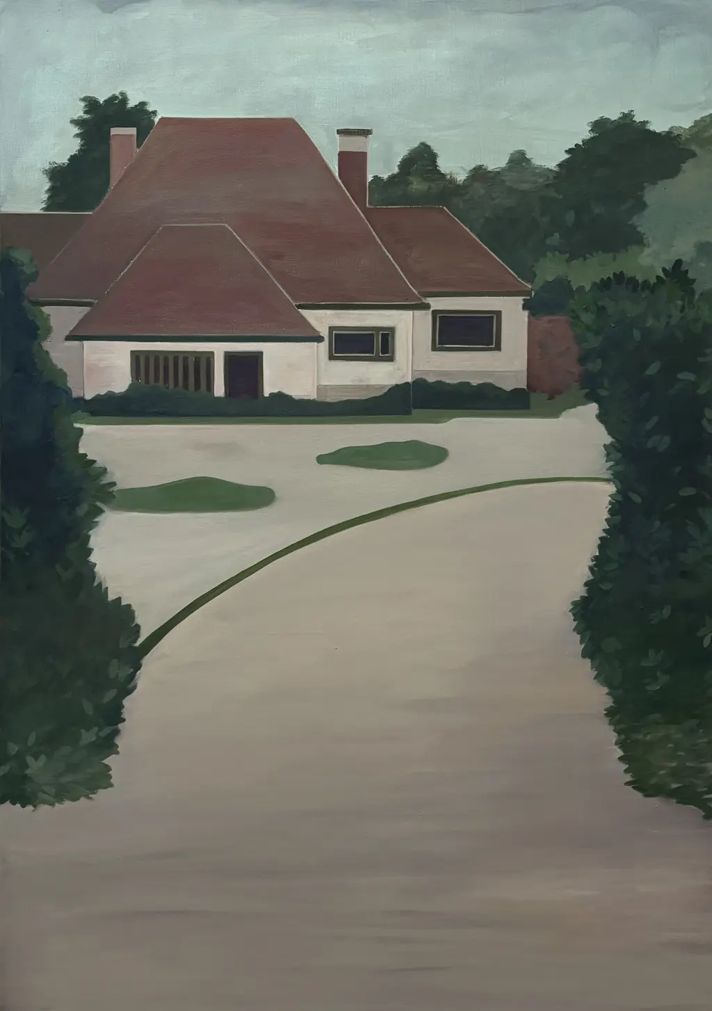 Het is nog bewoond. 95x135 cm