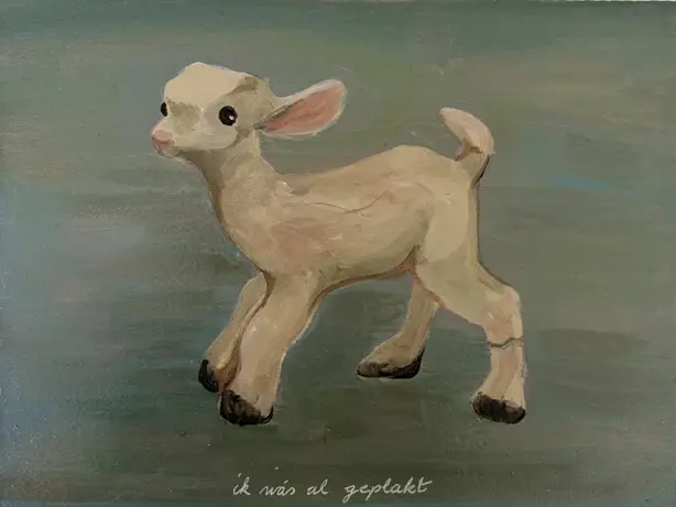 Ik wàs al geplakt. 15x20 cm