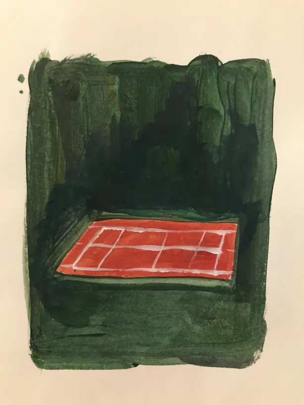 Eigenlijk een tennisplein..